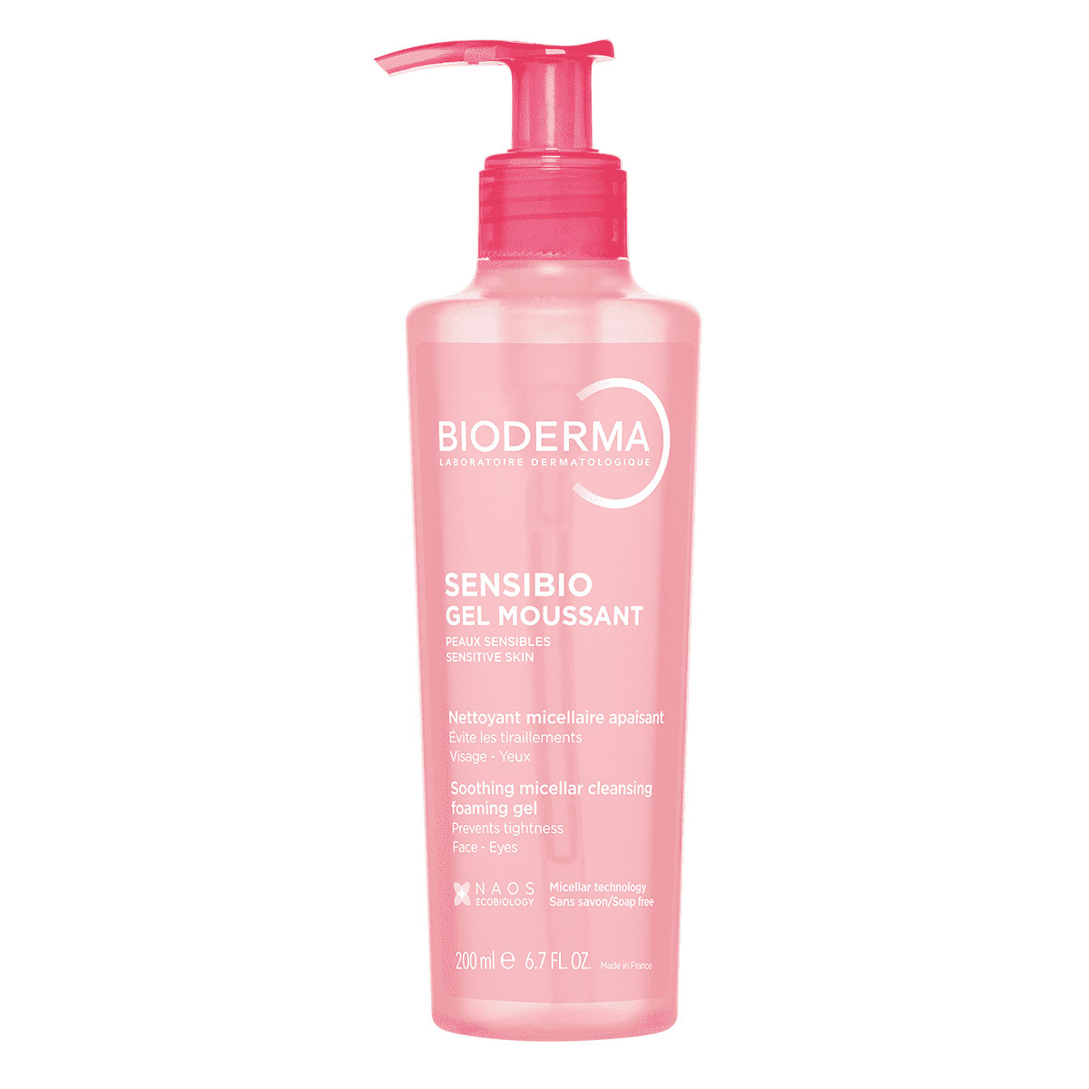 BIODERMA Sensibio Gel moussant jemný čisticí gel pro citlivou pleť 200 ml