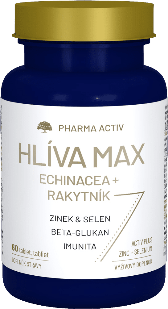 PHARMA ACTIV Hlívá max Echinacea + Rakytník 60 tablet