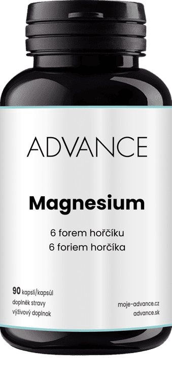 ADVANCE Magnesium 6 forem hořčíku 90 kapslí
