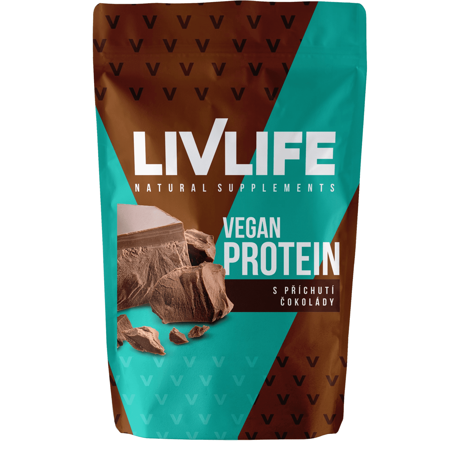 LIVLIFE Vegan protein s příchutí čokolády 490 g