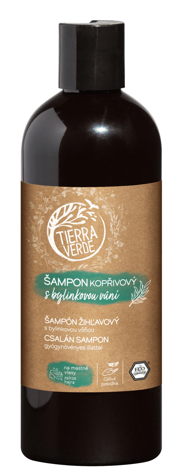 TIERRA VERDE Šampon kopřivový s bylinkovou vůní 500 ml