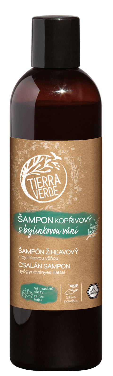 TIERRA VERDE Šampon kopřivový s bylinkovou vůní 300 ml