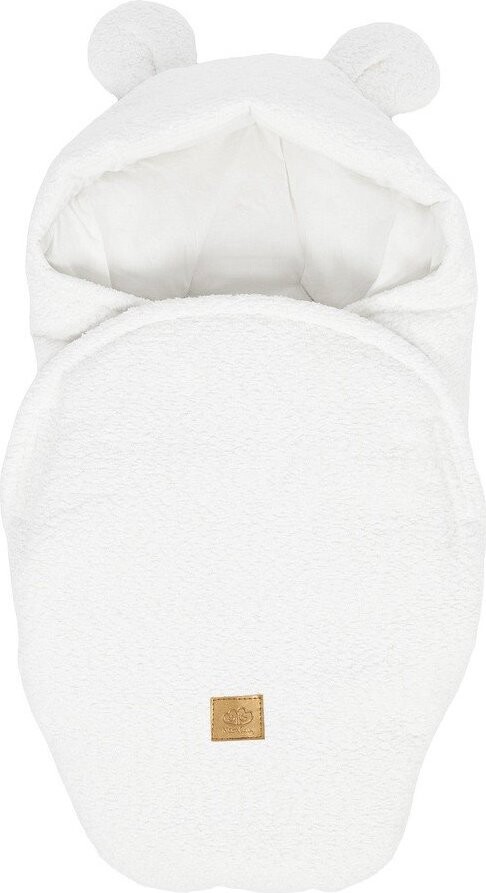 Bílá dětská zavinovačka z materiálu bouclé 45x80 cm – Meowbaby
