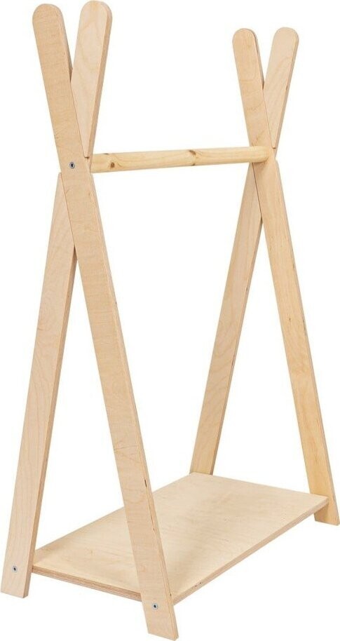 Dětský věšák v dekoru borovice v přírodní barvě 98x97 cm Montessori – Meowbaby