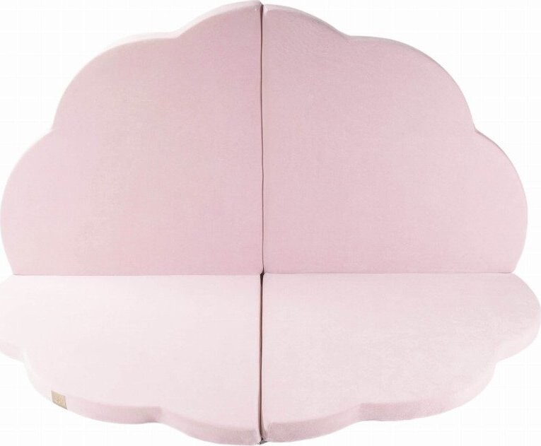 Světle růžová dětská hrací podložka 160x160 cm – Meowbaby