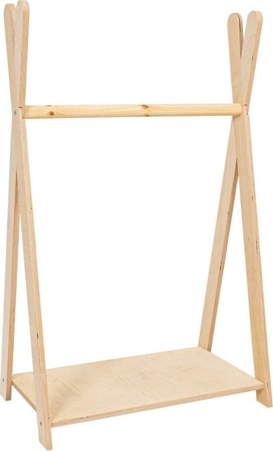 Dětský věšák v dekoru borovice v přírodní barvě 60x97 cm Montessori – Meowbaby