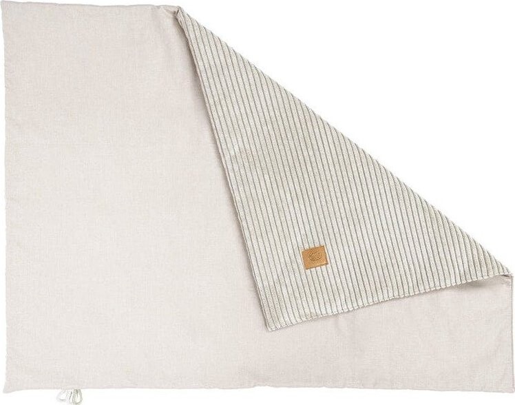 Krémová manšestrová dětská deka 100x77 cm – Meowbaby