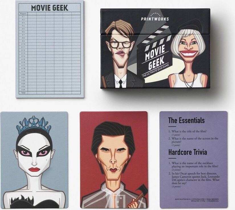 Společenská hra Trivia game Movie geek – Printworks