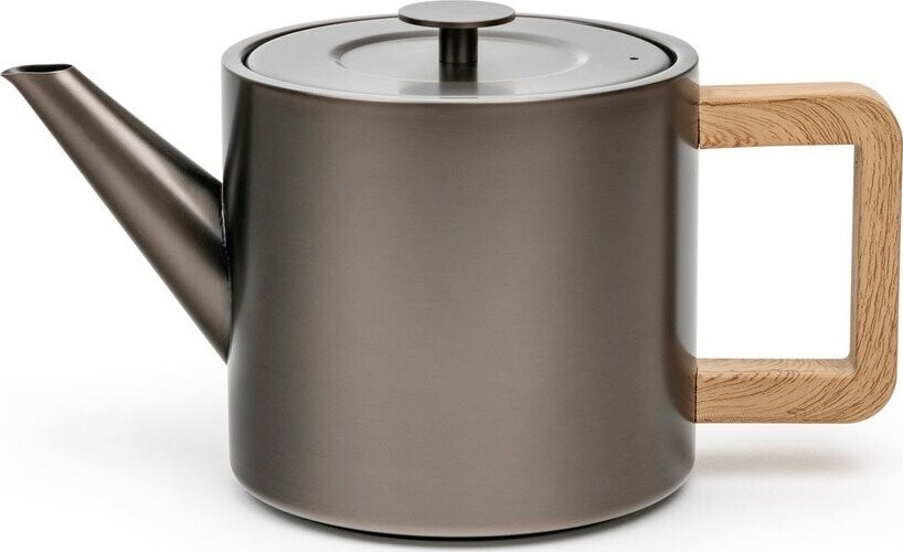 Šedá konvice na čaj z nerezové oceli se sítkem 1,1 l Duet Narvik – Bredemeijer