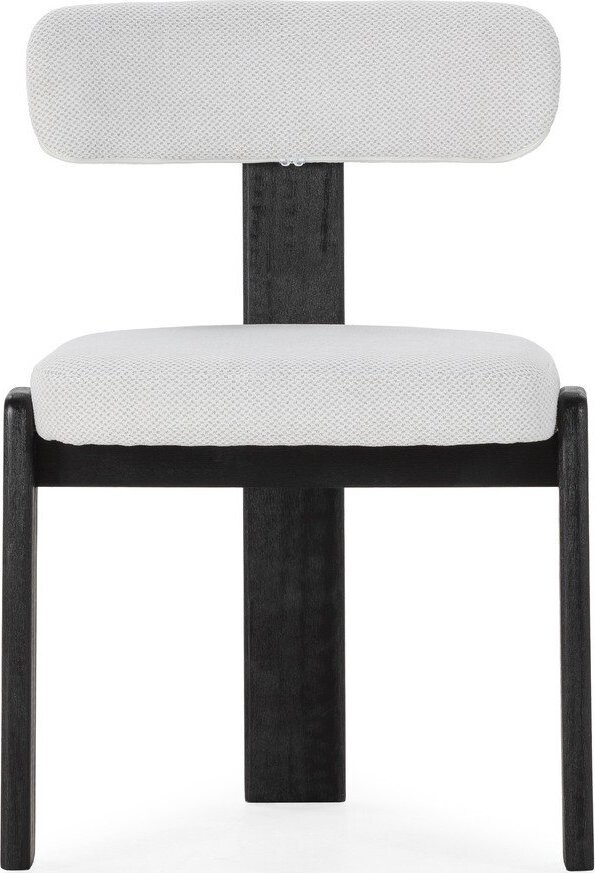 Černé/světle šedé čalouněné jídelní židle v sadě 2 ks Nadia – MOME