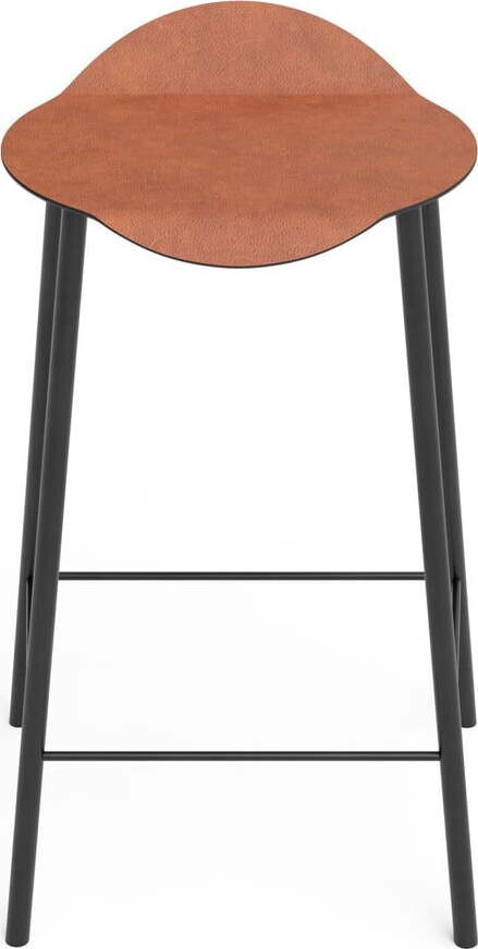 Koňakově hnědá kožená barová stolička Flamingo Bull – LIND DNA