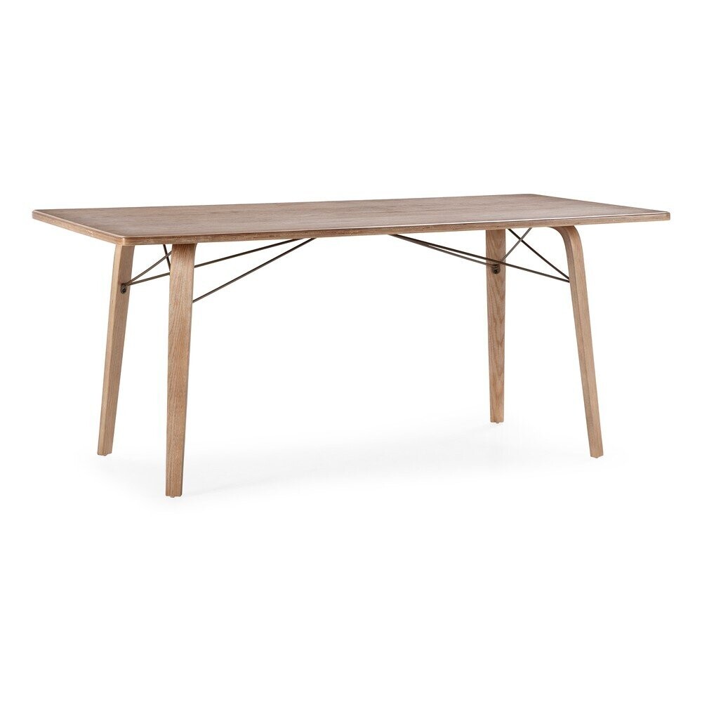 Jídelní stůl s deskou v dubovém dekoru 90x180 cm Lujan – MOME