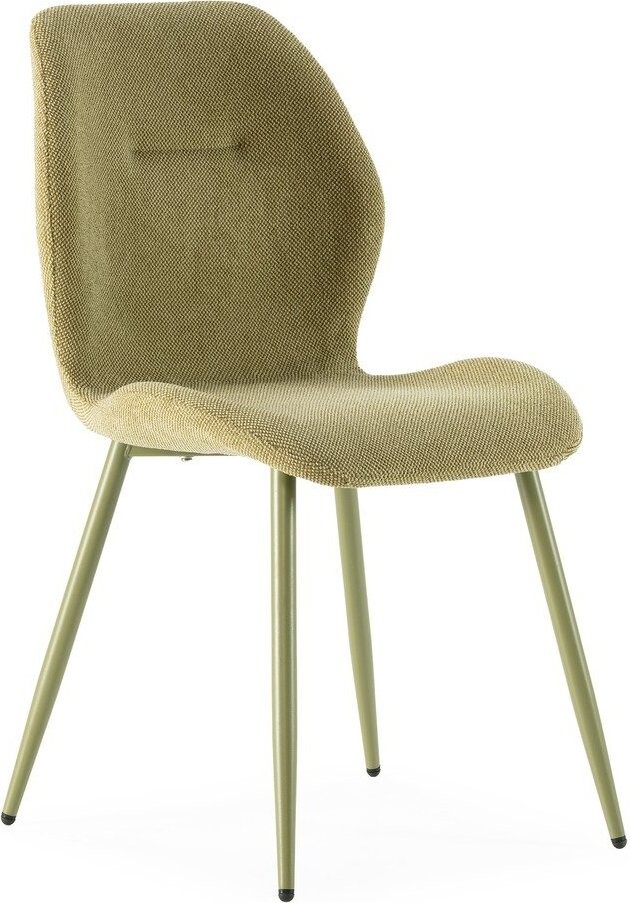 Zelené čalouněné jídelní židle v sadě 4 ks Ansu – Marckeric