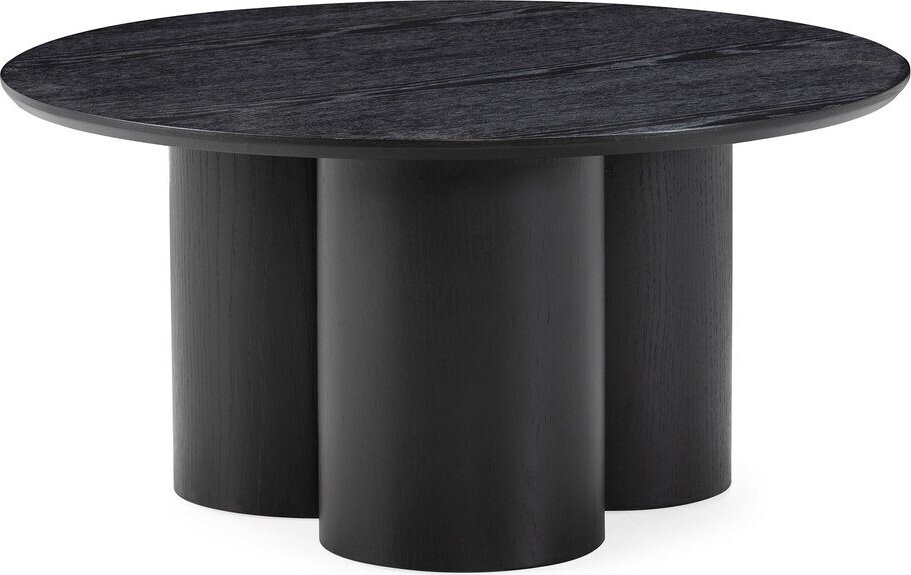Černý kulatý konferenční stolek ø 80 cm Lua – MOME