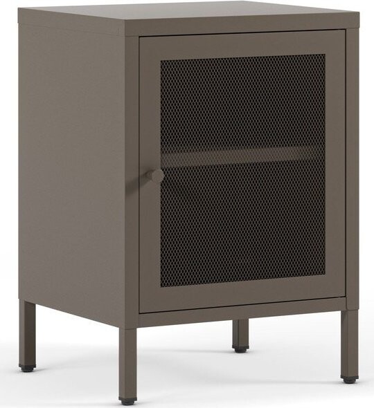 Šedý noční stolek Fayna – Marckeric