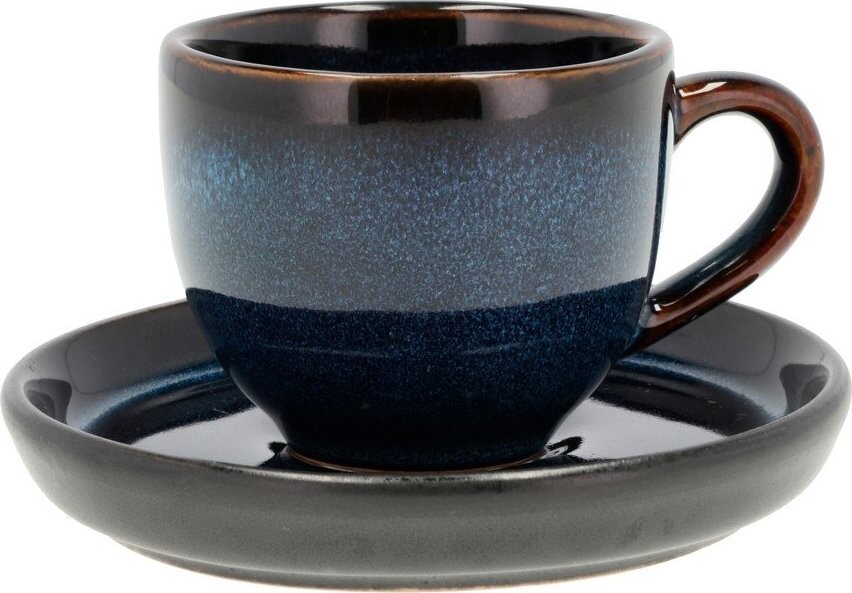 Černý/modrý keramický šálek na espresso 70 ml Gastro Dark Blue/Black – Bitz