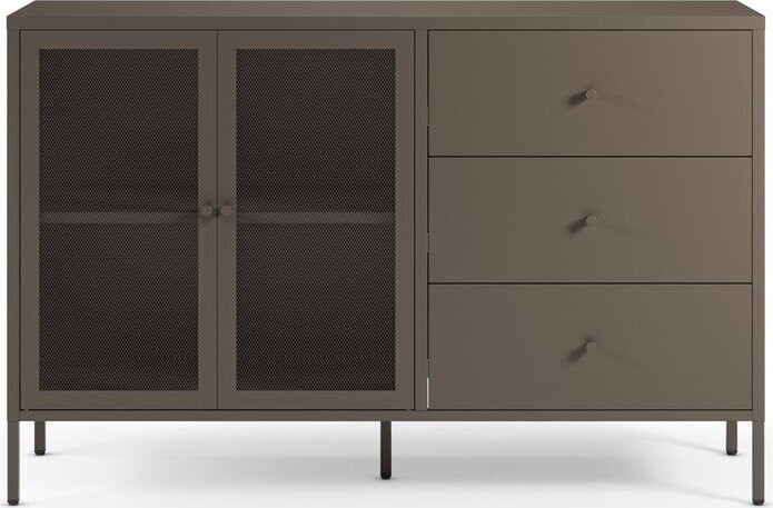 Šedá kovová komoda 140x90x40 cm Fayna – Marckeric