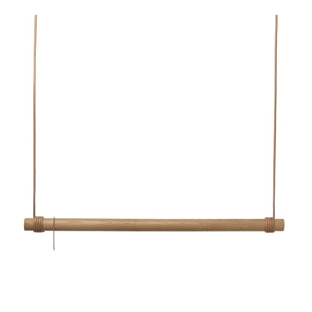Nástěnný věšák z dubového dřeva v přírodní barvě 110 cm Swing L – LIND DNA