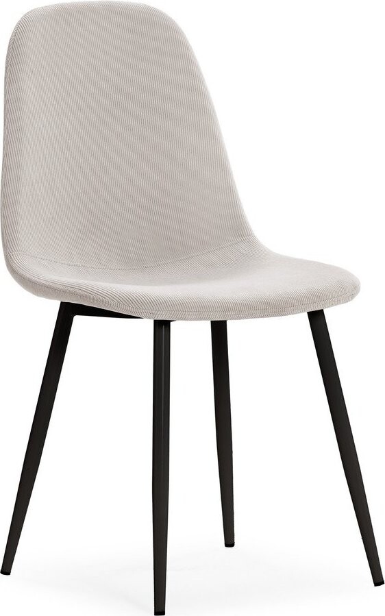 Krémové čalouněné jídelní židle v sadě 4 ks Minka – Marckeric