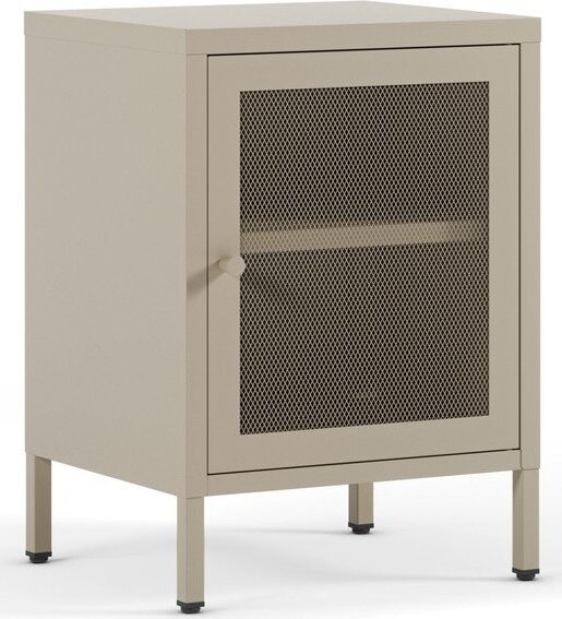 Krémový noční stolek Fayna – Marckeric