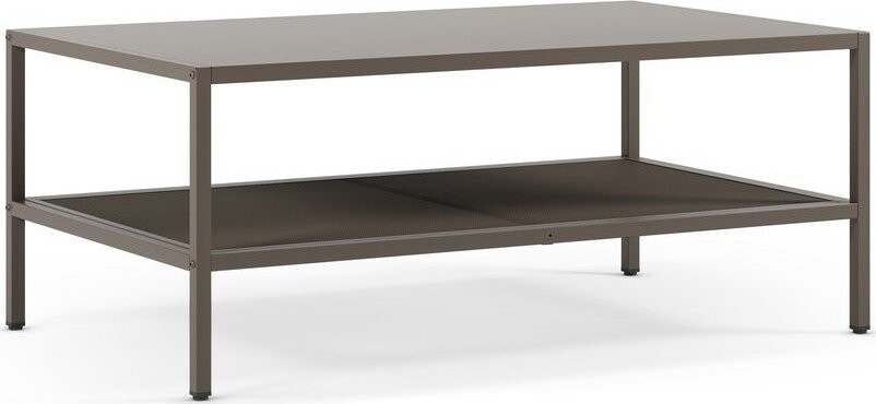 Šedý kovový konferenční stolek 60x100 cm Fayna – Marckeric