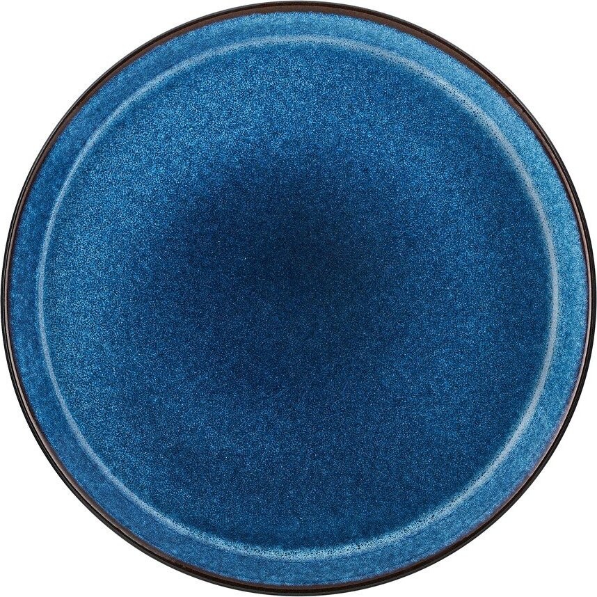 Černý/modrý talíř z kameniny ø 27 cm Gastro Dark Blue/Black – Bitz