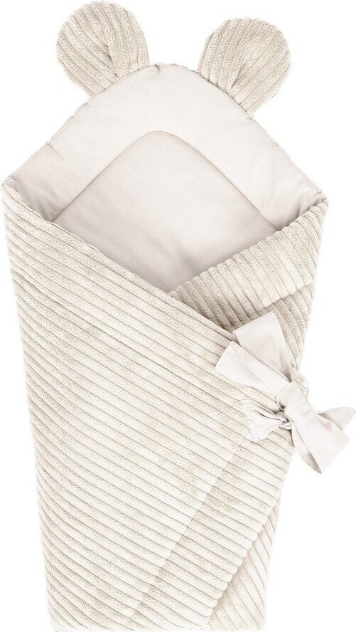 Béžová manšestrová dětská zavinovačka 35x65 cm – Meowbaby