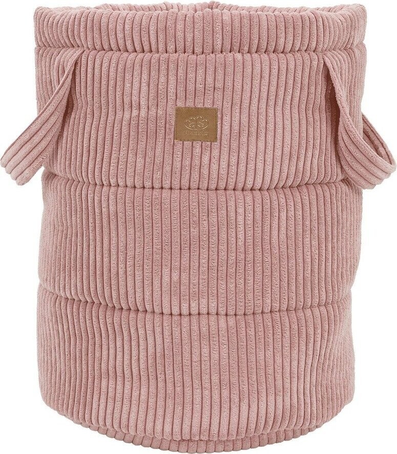 Růžový látkový dětský koš na hračky ø 39x50 cm – Meowbaby