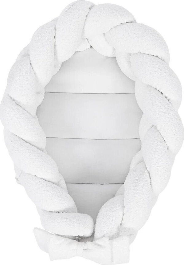 Bílé hnízdečko pro miminko 47x70 cm – Meowbaby