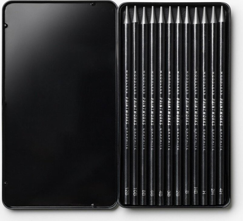 Tužky v sadě 12 ks Graphite – Printworks