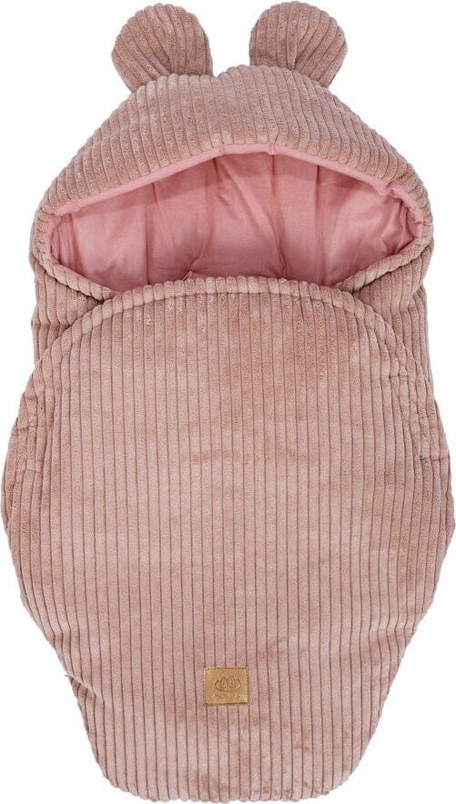 Růžová manšestrová dětská zavinovačka 45x80 cm – Meowbaby