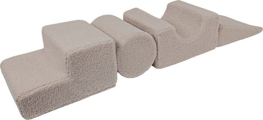 Šedé látkové pěnové hřiště 45x170x30 cm Montessori – Meowbaby