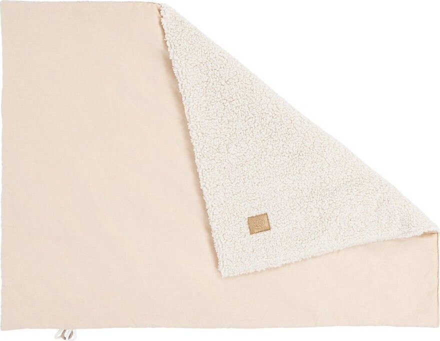 Krémová dětská deka s beránkem 100x77 cm – Meowbaby