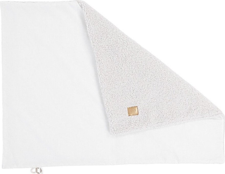 Bílá dětská deka s beránkem 100x77 cm – Meowbaby