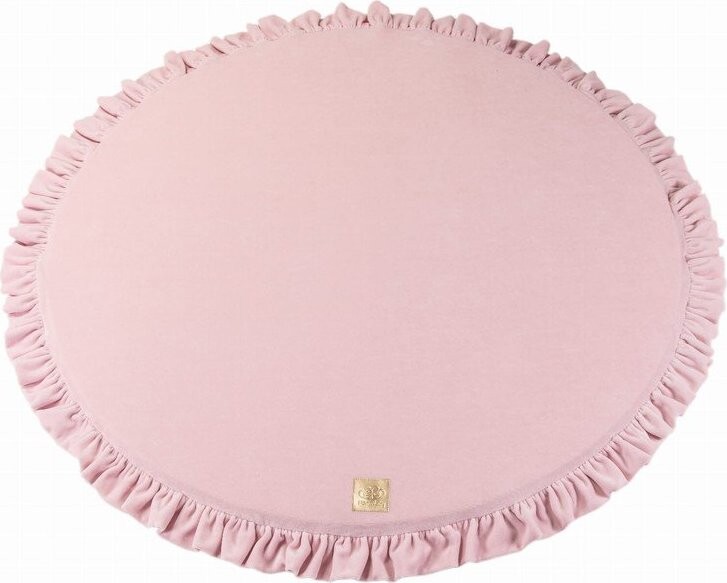 Růžová dětská hrací podložka ø 100 cm – Meowbaby