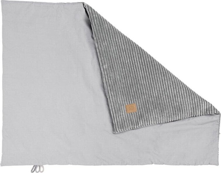 Šedá manšestrová dětská deka 100x77 cm – Meowbaby