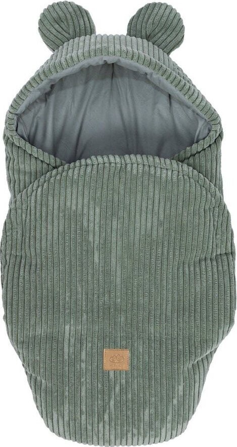 Zelená manšestrová dětská zavinovačka 45x80 cm – Meowbaby