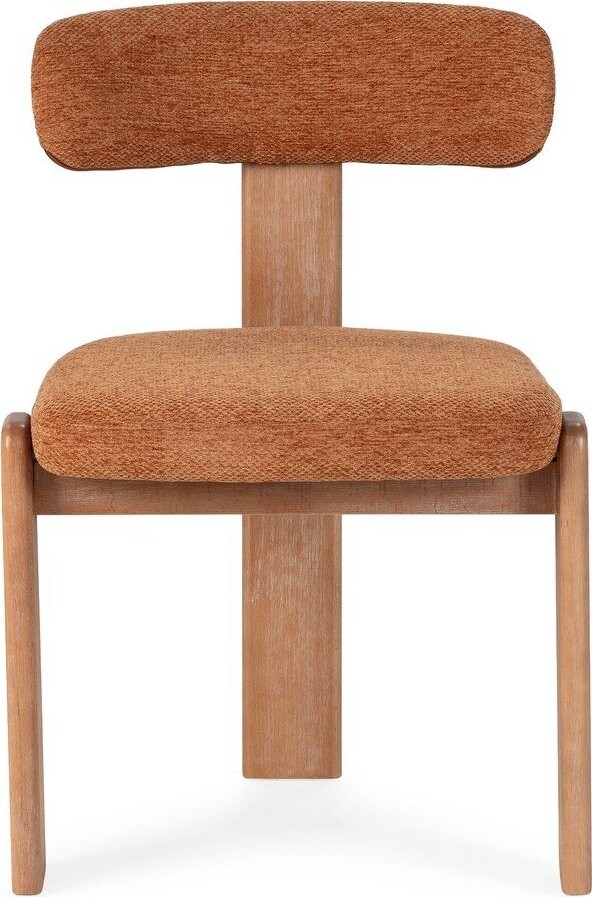 Čalouněné jídelní židle v sadě 2 ks v cihlové barvě Nadia – MOME