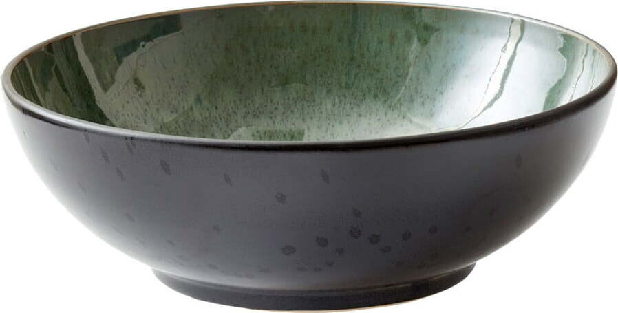 Zelená/černá mísa z kameniny ø 30 cm Gastro Green/Black – Bitz