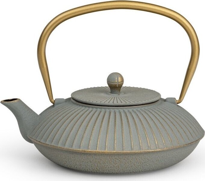 Šedá konvice na čaj z litiny 1,1 l Linhai – Bredemeijer
