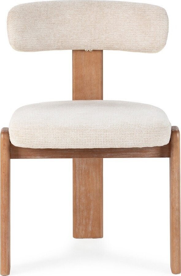 Krémové čalouněné jídelní židle v sadě 2 ks Nadia – MOME