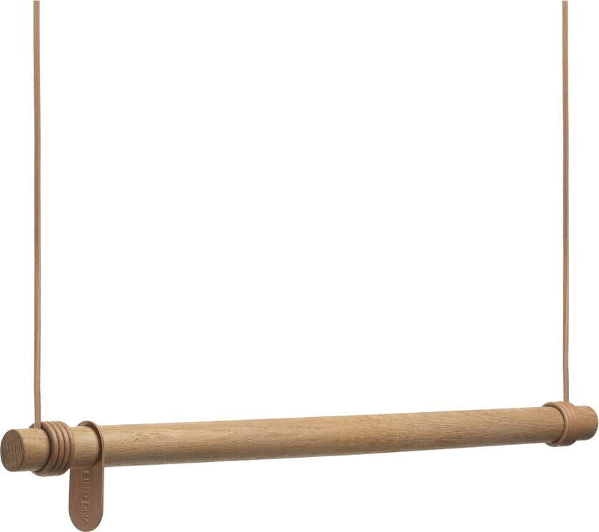 Nástěnný věšák z dubového dřeva v přírodní barvě 80 cm Swing M – LIND DNA