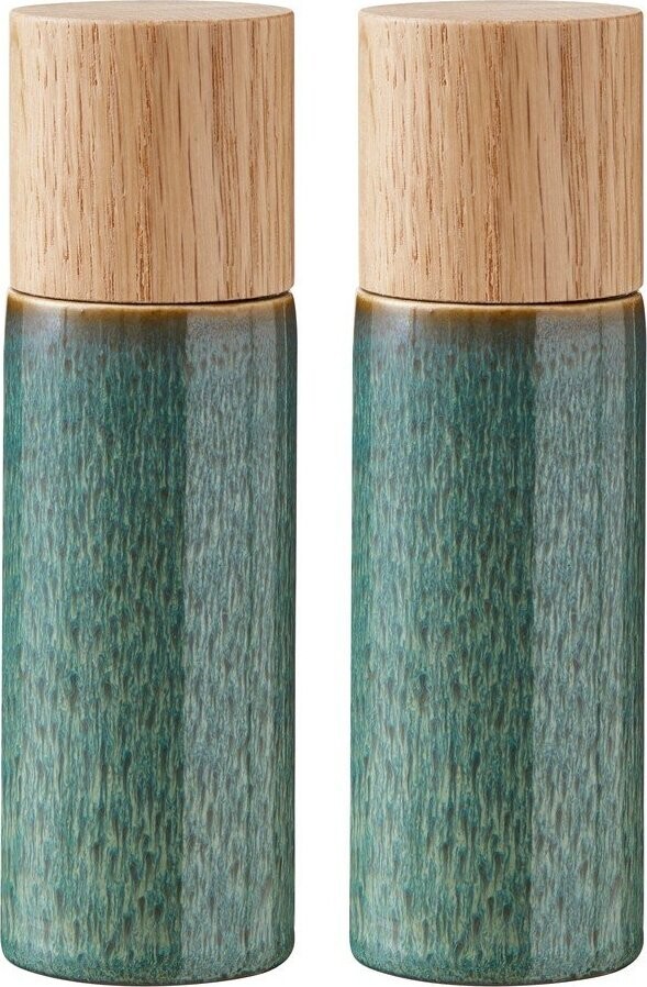 Zelená keramická sada mlýnků na pepř a sůl 2 ks Gastro Green – Bitz
