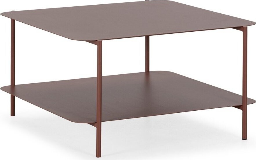 Kovový konferenční stolek v terakotové barvě 70x73 cm Beatrix – MOME