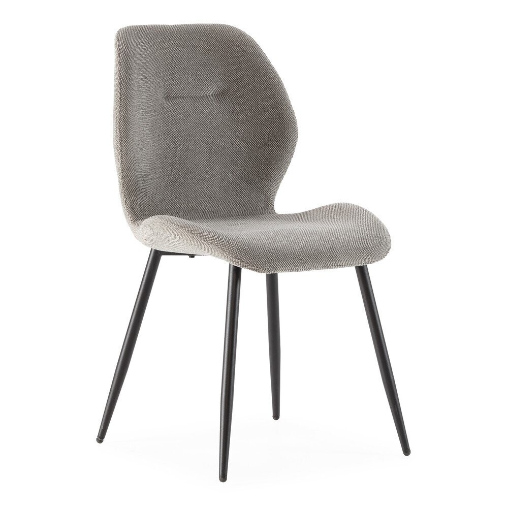 Světle šedé čalouněné jídelní židle v sadě 4 ks Ansu – Marckeric