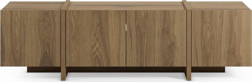 TV stolek v dekoru dubu v přírodní barvě 180x55x35 cm Volia – Marckeric