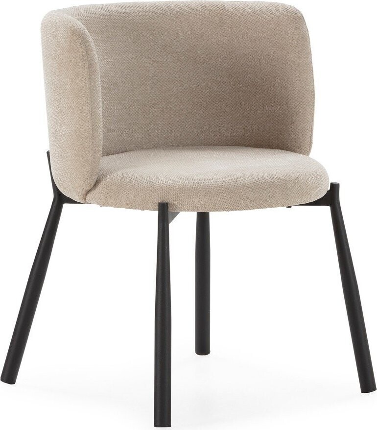 Béžová čalouněná jídelní křesla v sadě 2 ks Ginny – MOME