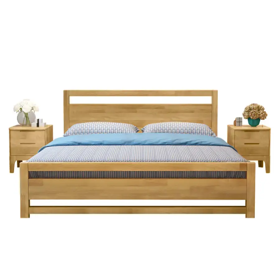 Tempo Kondela Manželská postel SHEILA 160 - přírodní