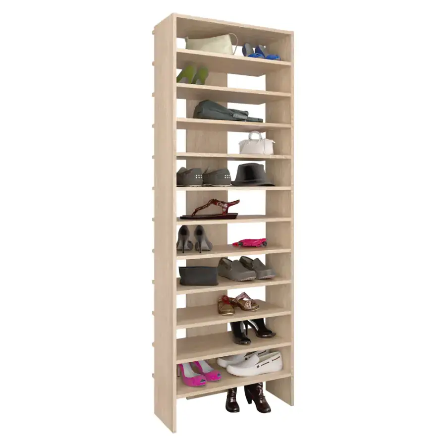 Tempo Kondela Vysoký regál/botník OSKI - dub sonoma