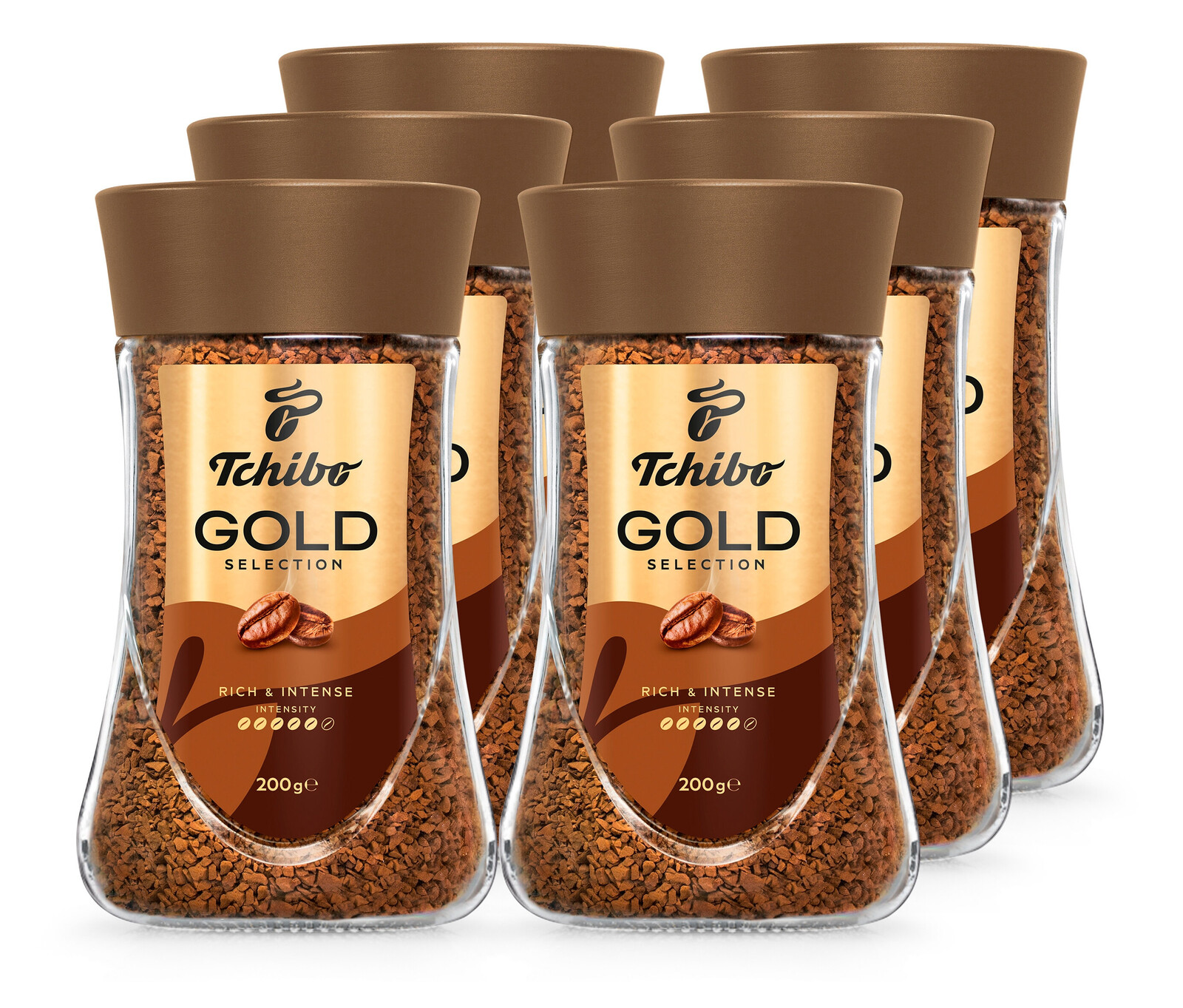 Tchibo - Gold Selection 6x200 g instantní kávy